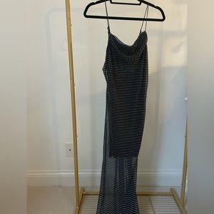 Polka dot long dress